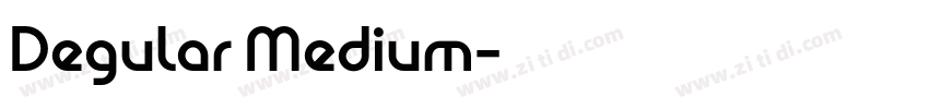 Degular Medium字体转换